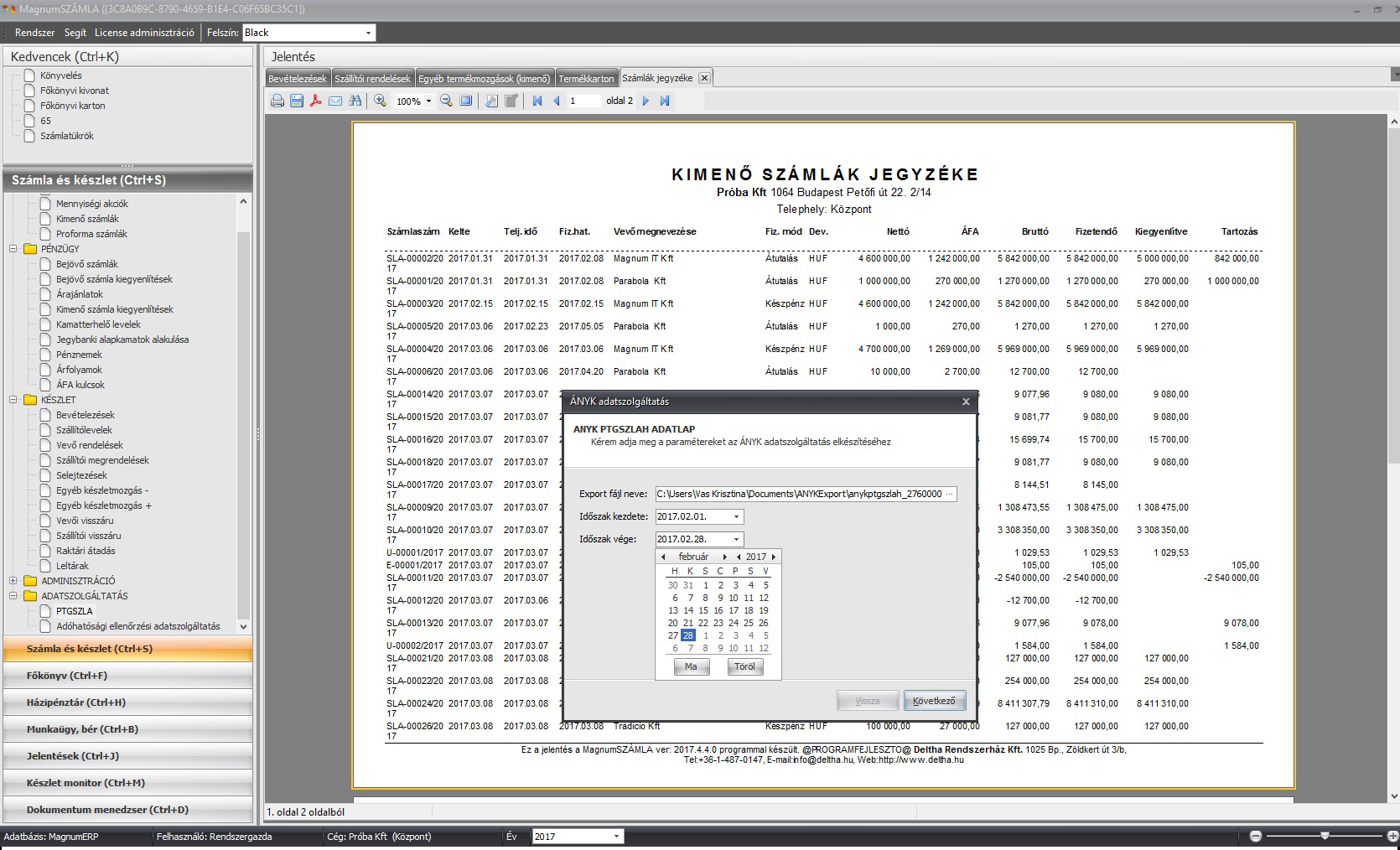 PTGSZLAH nyomtatvány kitöltés